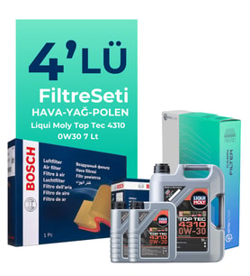 Bosch Jaguar XE 2.0 Dizel Filtre Bakım Seti Liqui Moly Motor Yağlı (2015-2020) 4 Lü