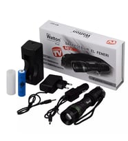 Zoomlu Güçlü El Feneri Ayarlanabilir Işık Açısı Yüksek Performans LED Aydınlatma WT-037