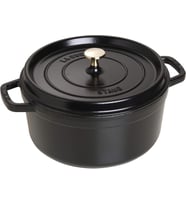Staub 405093100 26 Cm Yuvarlak Siyah Döküm Tencere