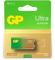 GP G-Tech 9V Ultra Alkalin Pil Tekli Paket GP1604AU