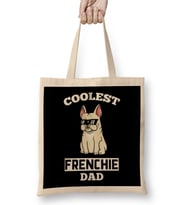 Coolest Cream French Bulldog Dad Bez Çanta Uzun Saplı