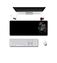 SonicTouch UltraGrand Mavi Gözlü Aslan Xxl Gaming Oyuncu Masaüstü Siyah Klavye Mouse Pad 40x90Cm