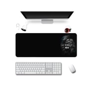 SonicTouch UltraGrand Mavi Gözlü Aslan Xxl Gaming Oyuncu Masaüstü Siyah Klavye Mouse Pad 40x90Cm