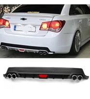 Chevrolet Cruze Sedan Siyah Difüzör Difizör Yuvarlak Egzoz Görünüm Kulaklı Tip 2008 - 2015
