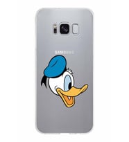 Samsung Galaxy S8 Kapak Donald Duck Tasarımlı Şeffaf Silikon Kılıf