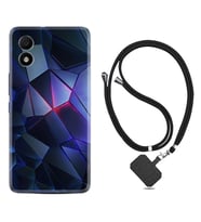 TCL 303 Kılıf Resimli Boyun Askılı İpli Desenli Silikon Series Üçgenler 2 1872