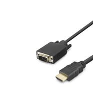 Hdmi To Vga Görüntü Kablosu 1080P 1.8 M - Siyah HDX7872
