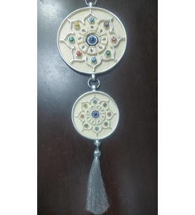 Home Dekoratif Nazarlık Ikili Ev Ofis Dekorasyon 15x43cm