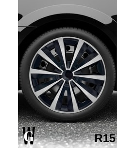 Mazda CX-9 15 İnç Jant Kapağı (4 ADET) Siyah Gri C106