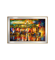 Manzara Temalı Kanvas Tablo 50 x 70 cm Aynalı Gold Çerçeve