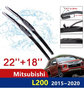MİTSUBİSHİ L200 ÖN CAM HYBRİD SİLECEK TAKIMI 2015--2020