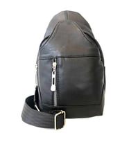 BAGARD 1008 GERÇEK HAKİKİ DERİ CROSSBAG  ÖN ÇAPRAZ ÇANTA (Siyah)