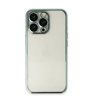 iPhone 14 Pro Max Kılıf Kamera Korumalı Lensli Silikon - Yeşil
