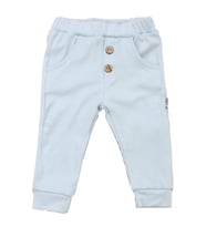 Unisex Mavi Fitilli Cepli Penye Pantolon Tek Alt