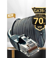 MN6 M108XF internet kablosu 70 metre/Cat6 İki Kat Korumalı/internet bağlantı kablosu 70 Metre/FTP 0,60mm/iç Dış Mekan/ISO 9001 Ve 2012 Certified High Pro Cable