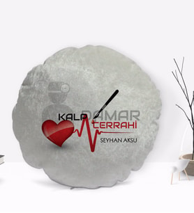 BK Gift Kişiye Özel İsimli Kalp Damar Cerrahı Tasarımlı Dekoratif Kırlent Yastık-1