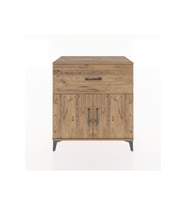 Hyperion Şifonyer Tek Raflı Tek Çekmeceli 2 Kapaklı 88x44x96 Çam-Çam