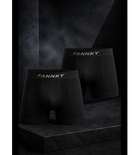 Night Erkek Rahat Esnek Seamless 2 Li Boxer