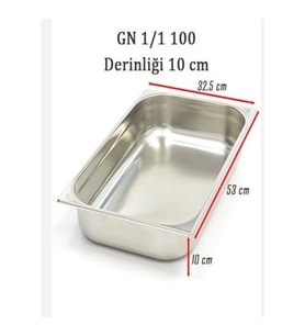 1/1 Gastronom Küvet 14 lt - Dayanıklı ve şık mutfak gereci