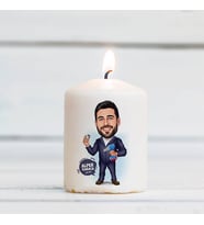 Kişiye Özel Tamirci Erkek Karikatürlü Mum