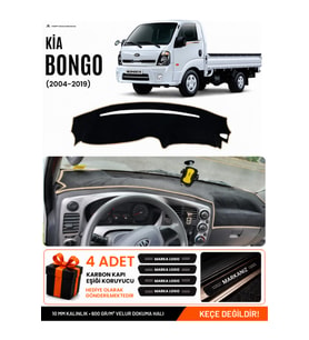 e-biz KİA BON-GO (2004-2019) Uyumlu Torpido Koruma, Torpido Örtüsü, Torpido Kılıfı - Siyah-Bej - KI001