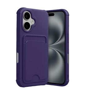 Apple iPhone 17 Kelvin Kartvizitli Silikon - Derin Mor