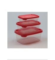 Plastik Saklama Kabı 3'lü 400 Ml - 670 Ml - 1.2 Lt. Royaleks-BNM-0513