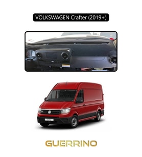 VOLKSWAGEN Crafter (2019+)TORPİDO KORUMA HALISI SİYAH KENAR