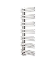 1400x500mm Vista Paslanmaz Çelik Fırça Mat İnox Parlak Çıtalı Havlupan (Krom)