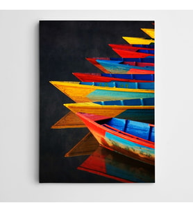 Renkli Sandallar Modern Sanat Kanvas Tablo
