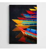 Renkli Sandallar Modern Sanat Kanvas Tablo