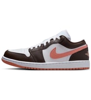 Air Jordan 1 Low Womens Sneaker Hakiki Deri Kadın Günlük Spor Ayakkabı Beyaz Pembe