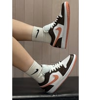 Air Jordan 1 Low Womens Sneaker Hakiki Deri Kadın Günlük Spor Ayakkabı Beyaz Pembe