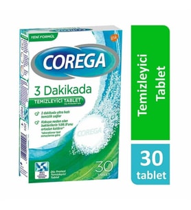 Corega 3 Dakikada Temizleyici 30 Tablet
