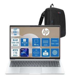 HP Elitebook 8 G1I Intel® Core Ultra 7 255H 128GB Ddr5 1tb SSD Intel® Arc™ 140T 16" Wuxga (1920X1200) IPS 300NIT WIN11PRO Taşınabilir Bilgisayar AD3T0ETP33+ZETTAÇANTA