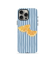iPhone 15 Pro Max Vorian Çift Katmanlı Kılıf Blue Orange Slices
