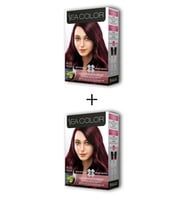 2X2 Tüp Krem Saç Boyası Seti Şarap Kızılı No:4.65