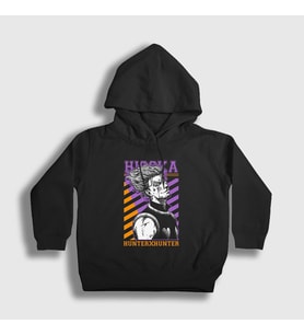 Presmono Unisex Çocuk Siyah Hisoka Anime Hunter X Hunter Kapüşonlu Sweatshirt 317822tt