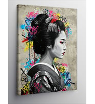 Kanvas Tablo Japon Geisha Portresi