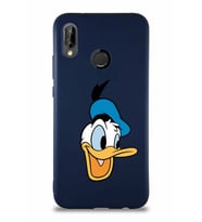 Huawei P20 Lite Soft Premier Kapak Donald Duck-A Tasarımlı Silikon Kılıf - Lacivert (Şeffaf)