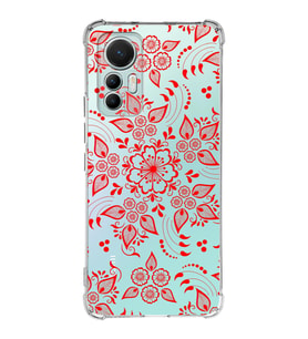 Xiaomi Mi 12 Lite Uyumlu Köşe Korumalı Antişok Kapak Nostalji Desen Tasarımlı Şeffaf Silikon Kılıf