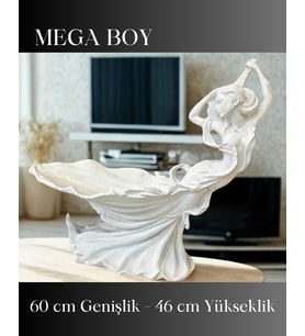 MEGA BOY - MÜTHİŞ DANS EDEN TANRIÇA FİGÜRÜNDE KOKULU DEKORATİF MUM - ÖZEL SERİ