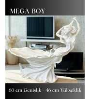 MEGA BOY - MÜTHİŞ DANS EDEN TANRIÇA FİGÜRÜNDE KOKULU DEKORATİF MUM - ÖZEL SERİ