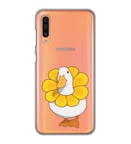 Samsung Galaxy A30S/A50/A50S Uyumlu Tatlı Ördek Desenli Şeffaf Telefon Kılıfı