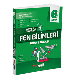 GİZLİ YAYINLARI 6.SINIF USTA İŞİ FEN BİLİMLERİ SORU BANKASI