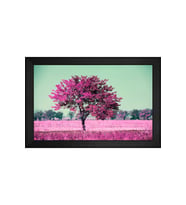 Manzara Temalı Kanvas Tablo 80 x 110 cm Siyah Çerçeve