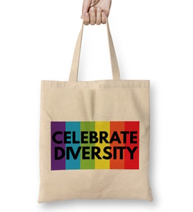 Rainbow Celebrate Diversity Bez Çanta Uzun Saplı