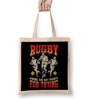 Funny Rugby Where You Get Points For Trying Pun Bez Çanta Uzun Saplı