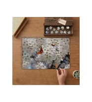 Beyaz Japon Kiraz Çiçeği Tasarımı 240 parça Ahşap Puzzle Ahşap Kutuda MP04861