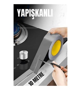 ModaCar Su Sızdırmaz Mutfak Tezgah Bandı Kendinden Yapışkanlı 10 Metre GRİ